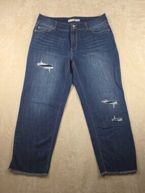 EST. 1946 Denim Jeans Women’s 12 Mid Rise Distressed Blue